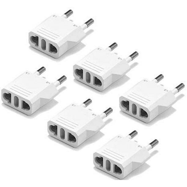 eReaders and More United States to Italy Travel Power Adapter to Connect North American Electrical Plugs to Italian outlets For Cell Phones 2-Pack, Black Tablets 